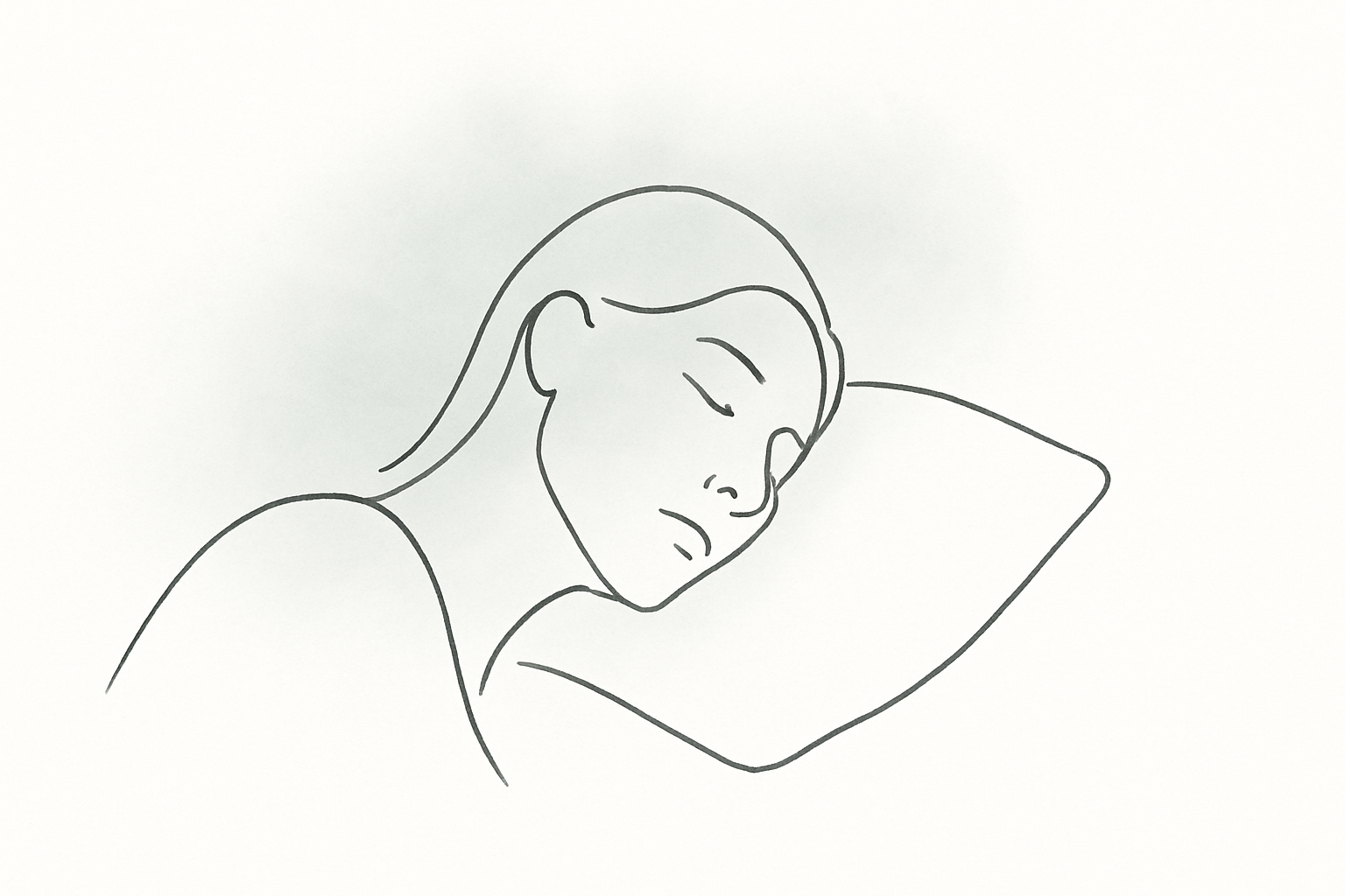 Abstract watercolor shapes in cream, sage, and soft rose suggesting low energy and gradual renewal, with clean negative space at the bottom.