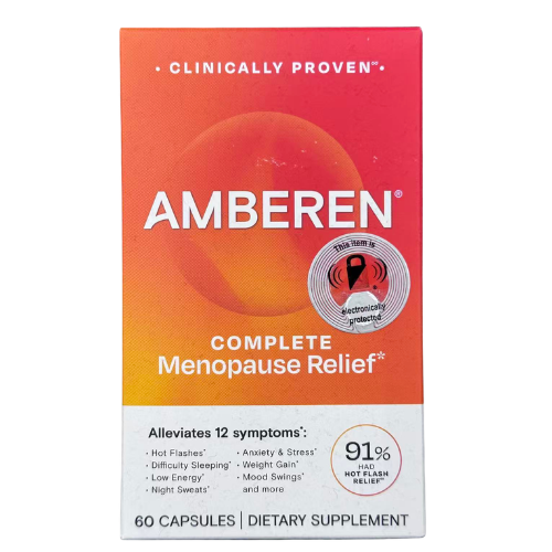 Amberen Complete Menopause Symptom Relief Capsules front package